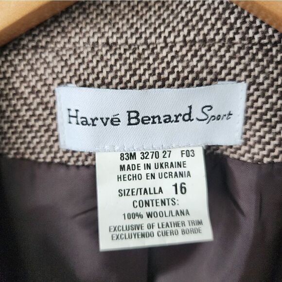 Harve Benard wool trim leather brand New with tags trousers and jacket suit - Picture 7 of 16